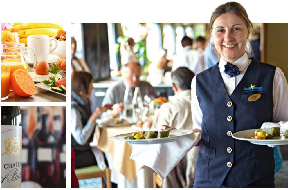 A bordo de los cruceros fluviales CROISIEUROPE el régimen a bordo es de TODO INCLUIDO, con pensión completa (desayuno, almuerzo y cena) y con todas las bebidas incluidas (salvo cartas especiales). CROISIEUROPE CRUCEROS TODO INCLUIDO BEBIDAS CROISIEUROPE CRUCEROS CON BEBIDAS INCLUIDAS TODO INCLUIDO GRATIS CRUCEROS CRUCEROS TODO INCLUIDO ALL INCLUSIVE CRUISES CREUERS TOT INCLOS BIDAIAK CROCIERE CRUCEROS TODO INCLUIDO CRUCEROS FLUVIALES TODO INCLUIDO CRUCEROS CROISIEUROPE